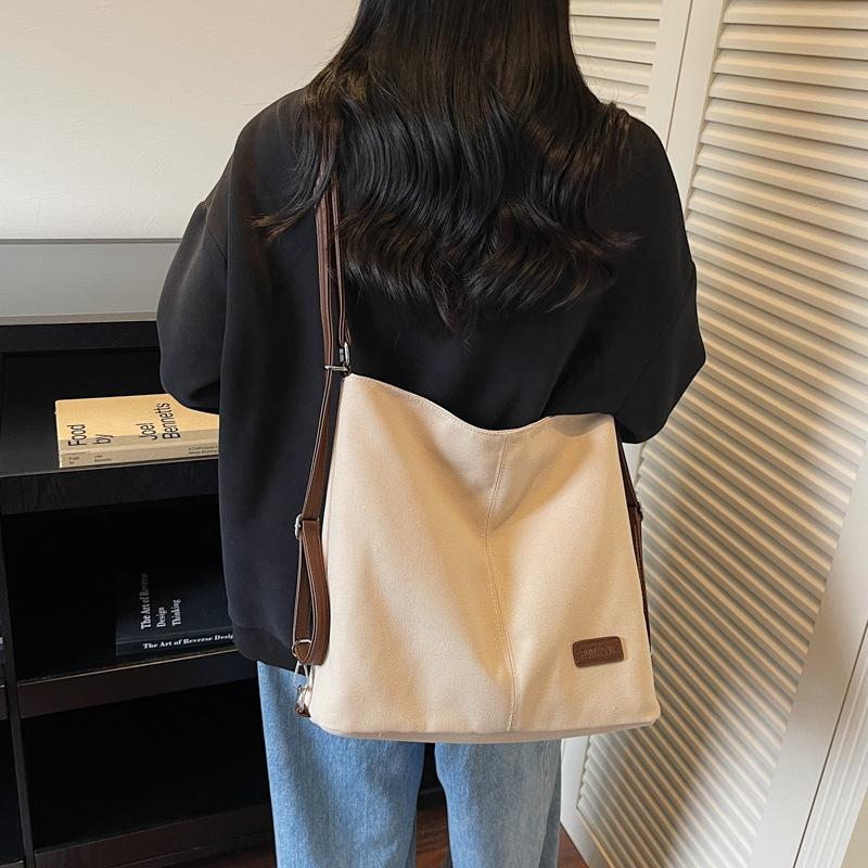 2025 New Backpack Bag Women's Large-capacity Niche Design Multi-purpose Commuter College Student Class Shoulder Messenger Bag