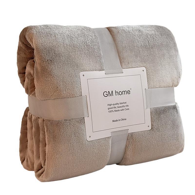 Super Thick 320g Solid Color Aviation Blanket Air Conditioner Car Office Class A Nap Blanket
