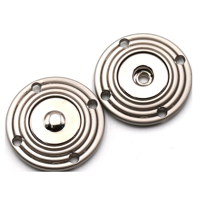 Hidden Button Female Button Baby Clothes Large Mother Button Cashmere Coat Snap Button Invisible Round Metal Button