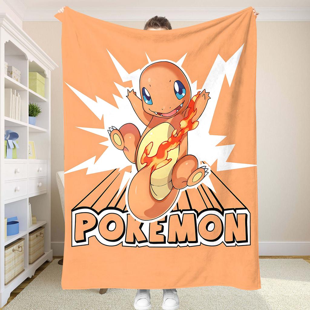 P-Pokemon Blankets Cooling Blanket Home and Decoration Summer Comforter Bedspread on the Bed Anime Sofa Bedspreads Picnic Throw