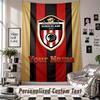 Wall Hanging Tapestry With Custom Name & Text, Sunderland FC Decorative Tapestry For Bedroom
