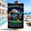 Asciugamano da Spiaggia Philadelphia Eagles, Asciugatura Rapida, Facile da Curare, Adatto Sia per il Fitness che per le Vacanze al Mare, Essenziale per lo Sport