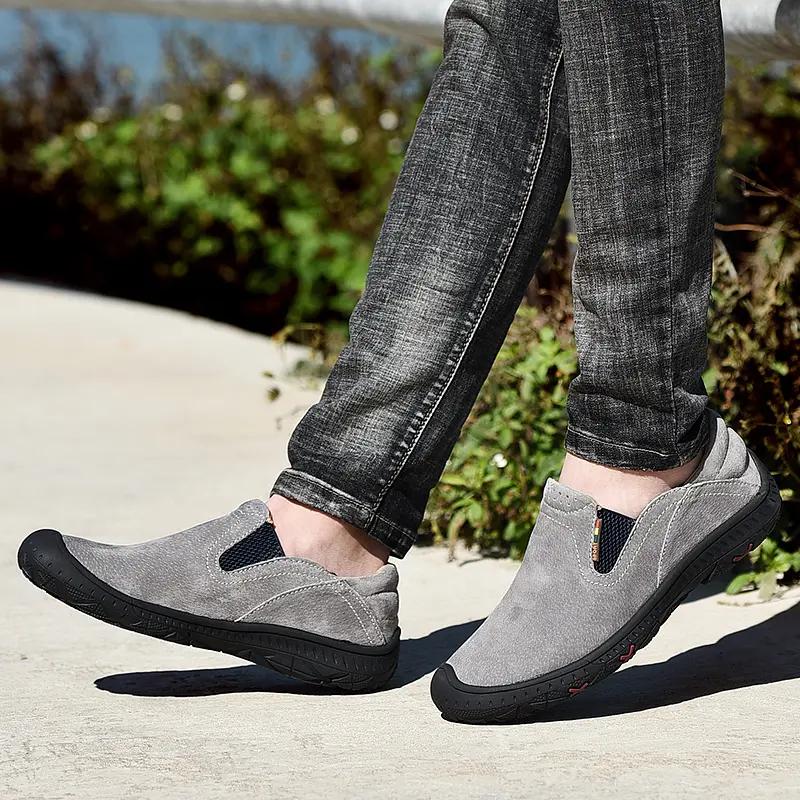 Fashion Men Shoes Fashion Genuine Leather Casual Shoes Breathable Comfortable Loafers Outdoor Oxfords Men Sneakers Four Seasons Size 48