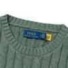 Polo Ralph Lauren FW23 Solid Color Small Pony Embroidered Round Neck Long Sleeve Knit Sweater Women sweater Dark-Green 211570012-080
