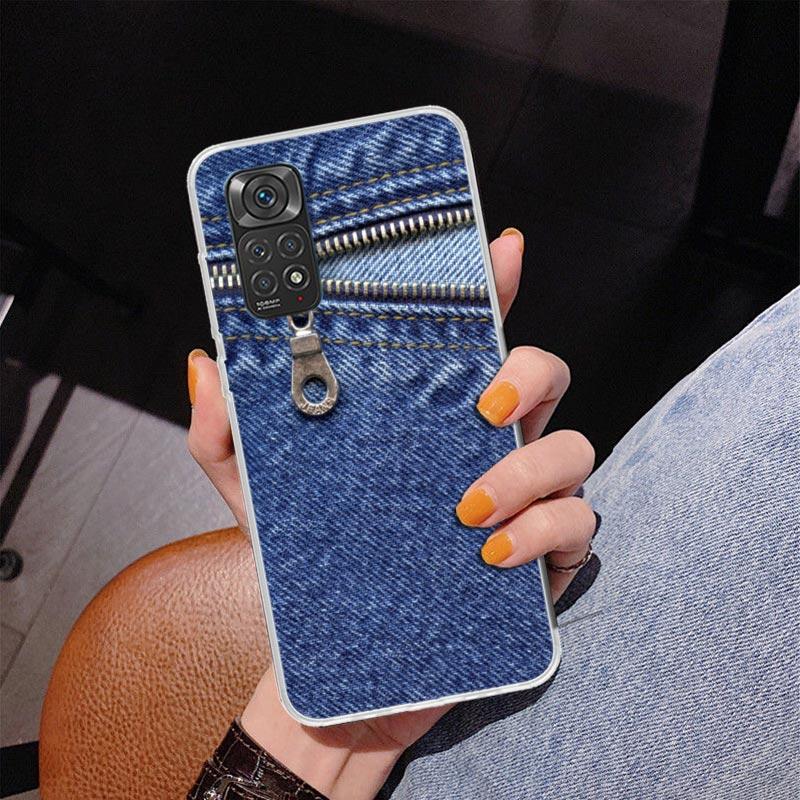 Jeans Cowboy Denim Printed Phnoe Case for Phnoe Case for Xiaomi Redmi Note 15 14 14S 13 Pro Plus 12 12S 11S 11E 10S 10 11T 5G Un