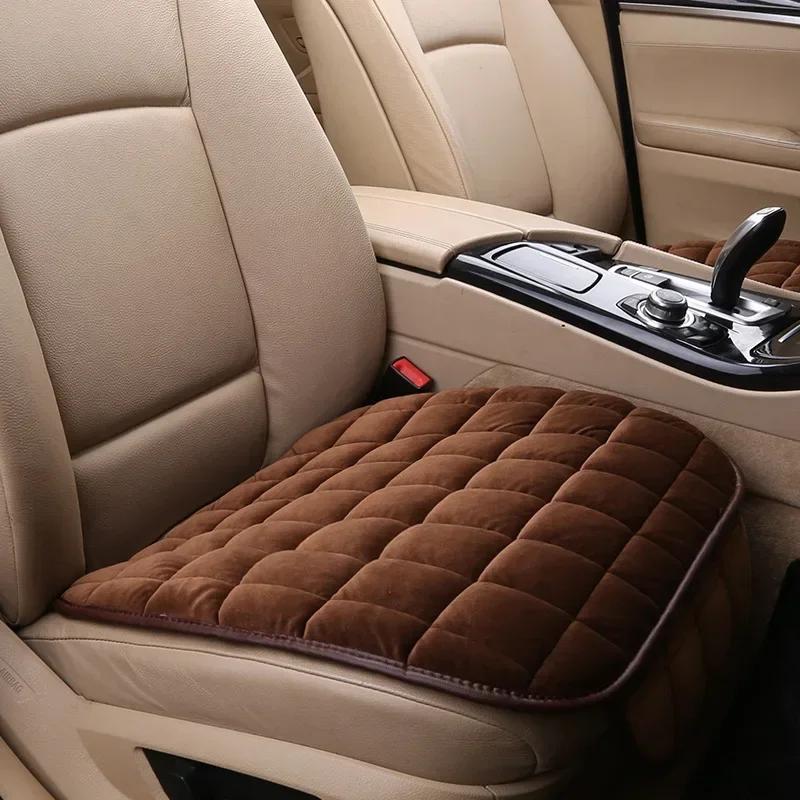 Car Seat Cover Winter Warm Cushion Anti Slip Universal Front Chair Breathable Pad for Vehicle Auto Car Protector Amagi