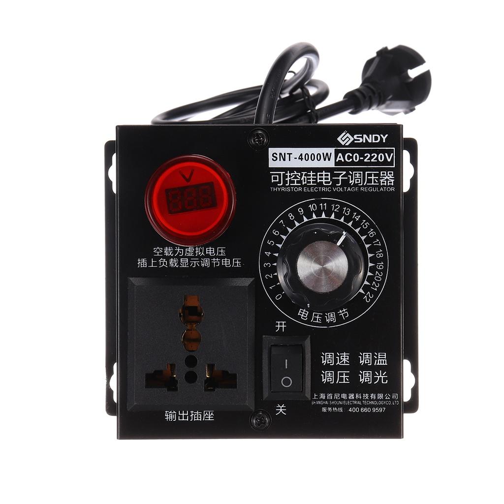 AC 4000W 220V Transformer Motor Speed Fan Control Controller RA Voltage Regulator Variable Step Down Voltage Converter