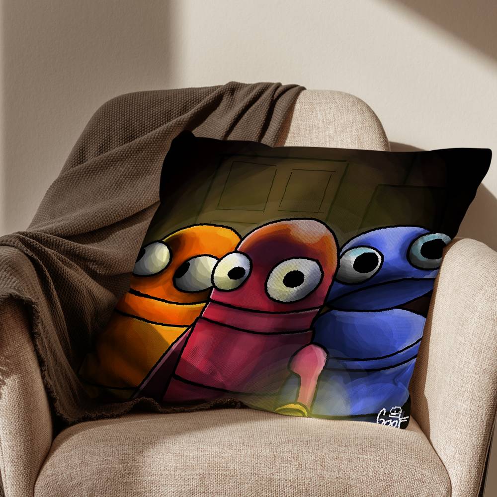 Game CUTE REPO Pillow Case Antidustmite Pillowcase Invisible zipper silky short plush Sofa cushion cover