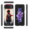 Character MIKASA Phone Case For Samsung Z Flip 6 7 5G Z Flip 5 Galaxy Z Flip 3 4 5G ZFlip Shockproof Hard Cover TPU PC Coque Cap
