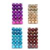 Christmas Ball Ornaments 36 Pcs Christmas Tree Decorations Set 2.4in Shatterproof Plain Color Plastic Balls for Holiday