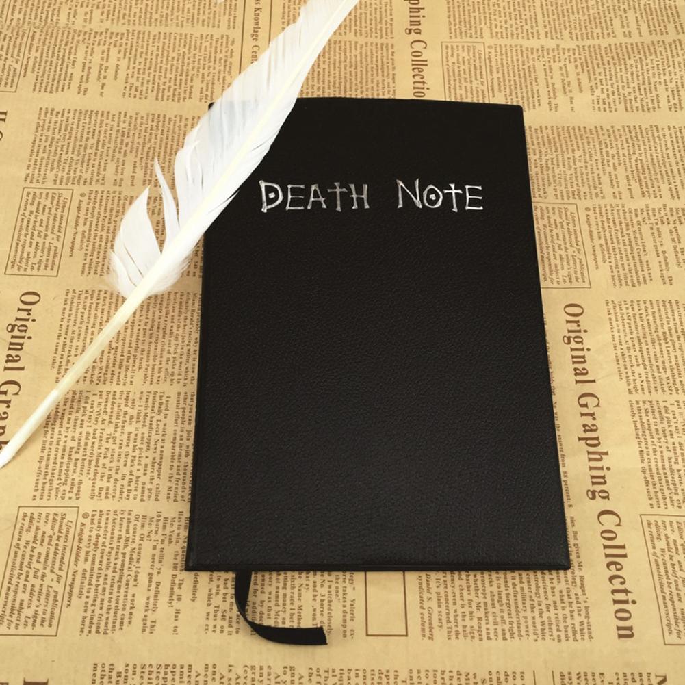 DEATH Note book & Feather Pen 2PCS Writing Journal Anime Theme Cosplay Book DEATH Note book & Feather Pen 2PCS Writing Journal Anime Theme Cosplay Book