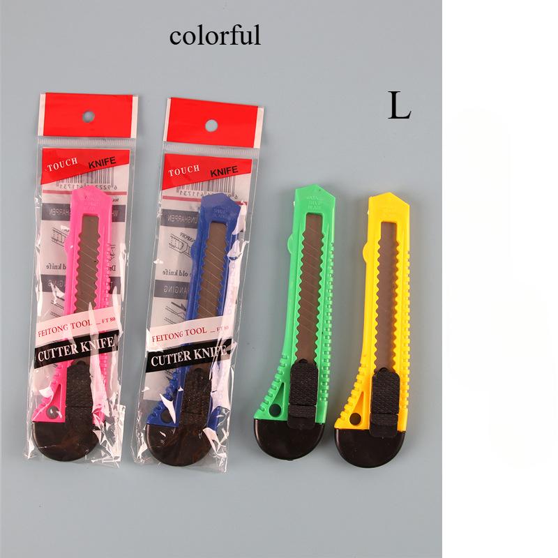 Utility Knife Box Cutter Retractable, Compact Box Knife for Cartons, Cardboard and Boxes
