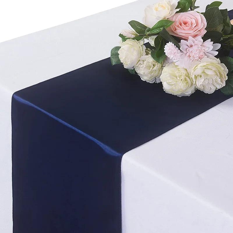 Satin Table Runner 30cm X 275cm Wedding Party Supply Christmas Home Modern Coffee Dining Luxury Table Decoration 12" X 108"