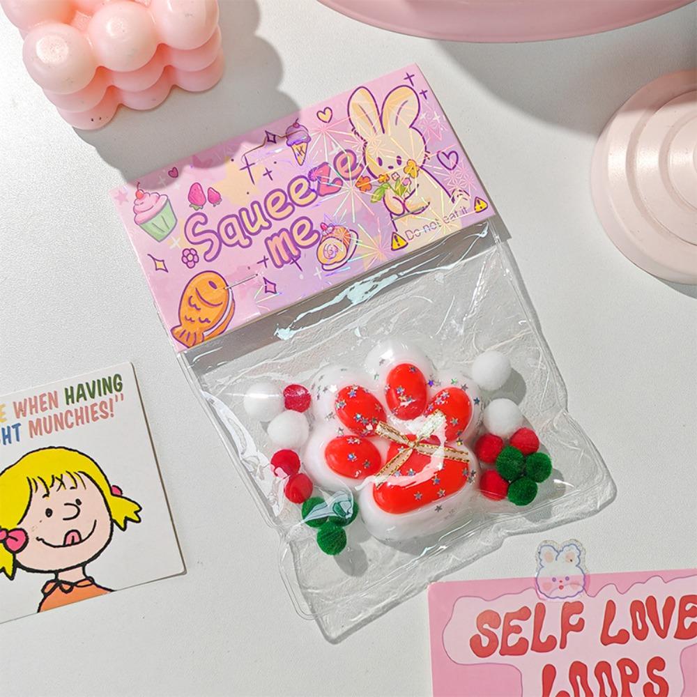 

Kneading Cartoon Cat Claw Toy Slow Rebound Cat Paw Pinch Toy Christmas Gift Style E