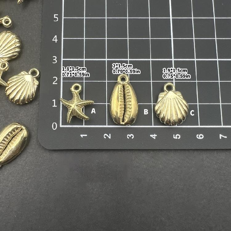 50PCS Sea Creature Themed Charm Pendants Jewelry Making Supplies Star Fish Charm Pendant for Necklace Bracelets