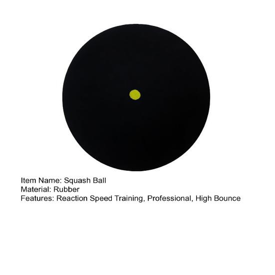 39MM Single Dot Squash Ball Professional Reaction Speed Training Practice High Bounce Blue Red Yellow Dot Sports Ball