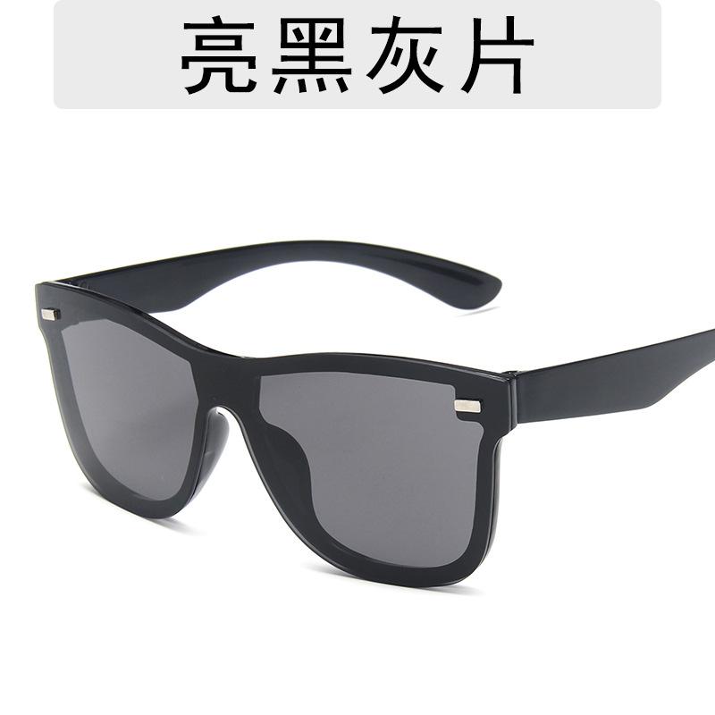 New Joined Body Large Frame Square Sunglasses Men Women Multi Color Reflective Fashion Sun Glasses Travel Eyewear