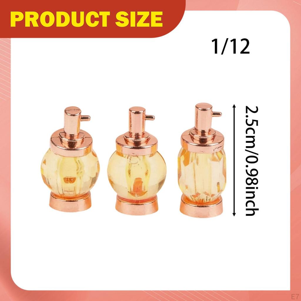 Dollhouse Accessory Set, Mini Models, Perfume Bottles, Photo Props, Tiny Ornaments, Miniature