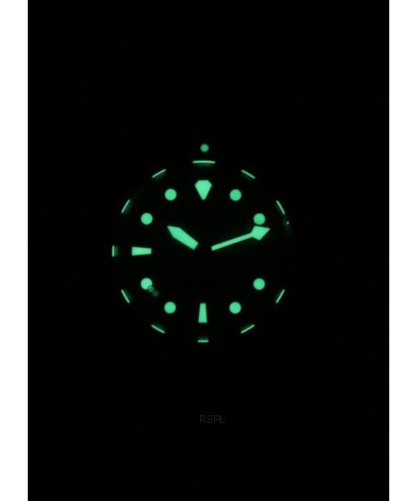 RATIO Pánské hodinky FreeDiver Sapphire Stainless Steel Zelený ciferník Quartz RTF039 200M