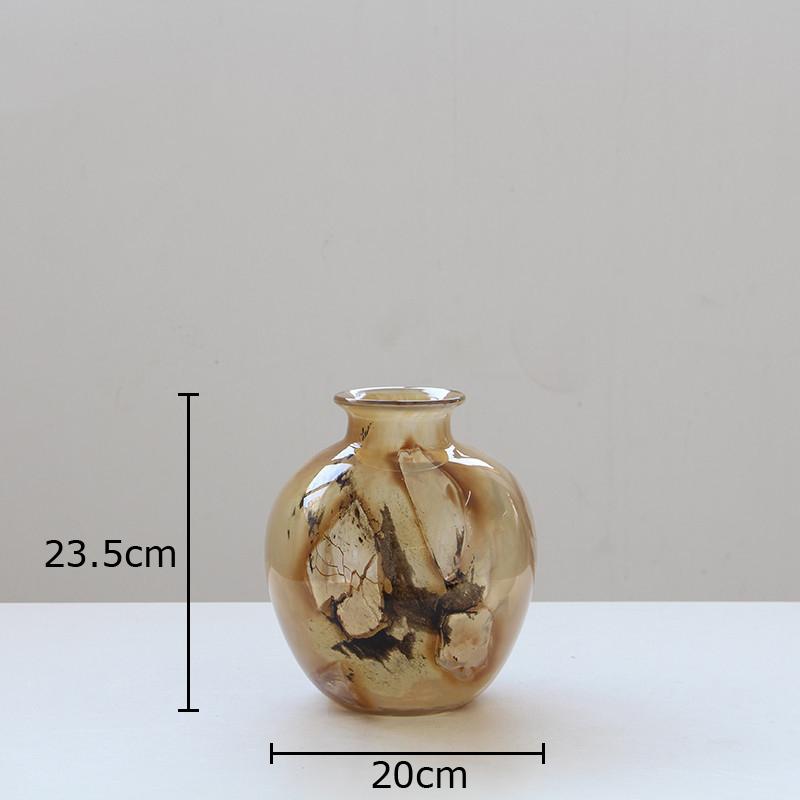 

Ink Cloud Texture Glass Vase Hydroponics Flower Pots Table Decoration Flower Arrangement Floral Vases Room Aesthetic Decor