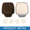 A ABSOPRO Universal Front Car Seat Cushion Breathable Seat Pad Mat Protector for Home Chair Plush Brown of (Set 2)