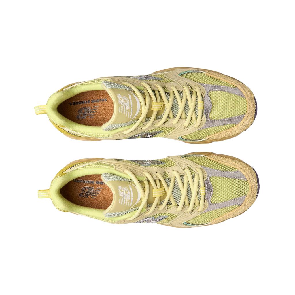 Salehe Bembury x New Balance 530 Prosperity Be The Prize Unisex-Sneaker Grün Staubgelb Selleriegrün MR530PR