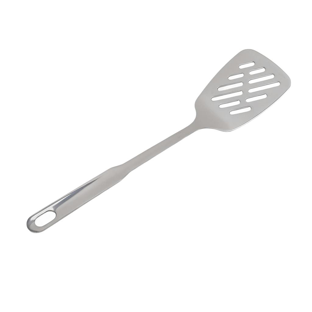 Cooking Spoon Rustproof Smoothly 304 Stainless Steel Spatula Skid Resistant Handle Cooking Spoon for Home Kitchen Steel