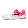 Chaussures de Badminton Li Ning Amorti Rebond Basse Tige Unisexe Blanc Rose AYTV017-2