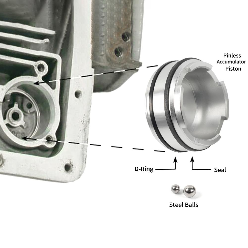 1-2 and 3-4 Pinless Forward Accumulator Piston Kit For 4L60E 4L65E 4L70E Transmission Chassis Parts EM1060