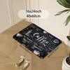 Coffee-Themed Non-Slip Rug – "All Day Coffee" Design with Espresso & Cappuccino Art for Kitchen, Bar or Entryway