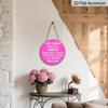 2D Vlakke Decoratieve Aluminium Plaquettes en Ornamenten Bord, Grappig Metalen Deurbord met Humoristische Quote, Moderne Wanddecoratie voor Voordeur Portiek