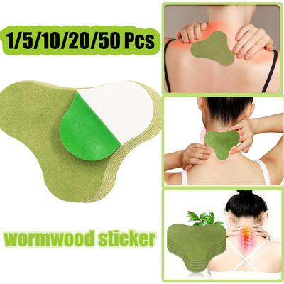 1/5/10/20/50pcs Wormwood Neck Patch Relief Fatigued Chinese Herbal Medical Plaster Physical Health Care.