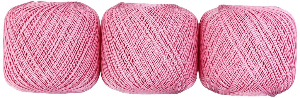 Olympus Emmy Grande Lace Set of 3 Thread, Fine, Col. 104, Pink, 50g, Approx. 218m,