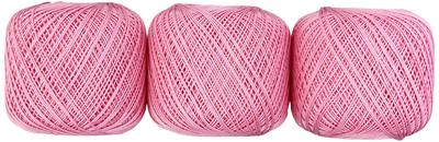 Emmy Grande Lace Yarn - Col.104 Pink - 50g X 3-Ball Set Authentic