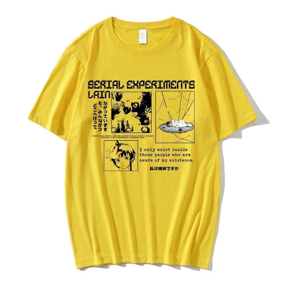 

Serial Experiments Lain Anime T-Shirt Japanese Unisexga New Harajuku Tee Shirt Ullzang Cartoon Смішні топи з короткими рукавами Футболки 3XL