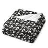 Skull & Crossbones on Black // Halloween Collection Throw Blanket Moving Winter beds for winter Heavy Blankets