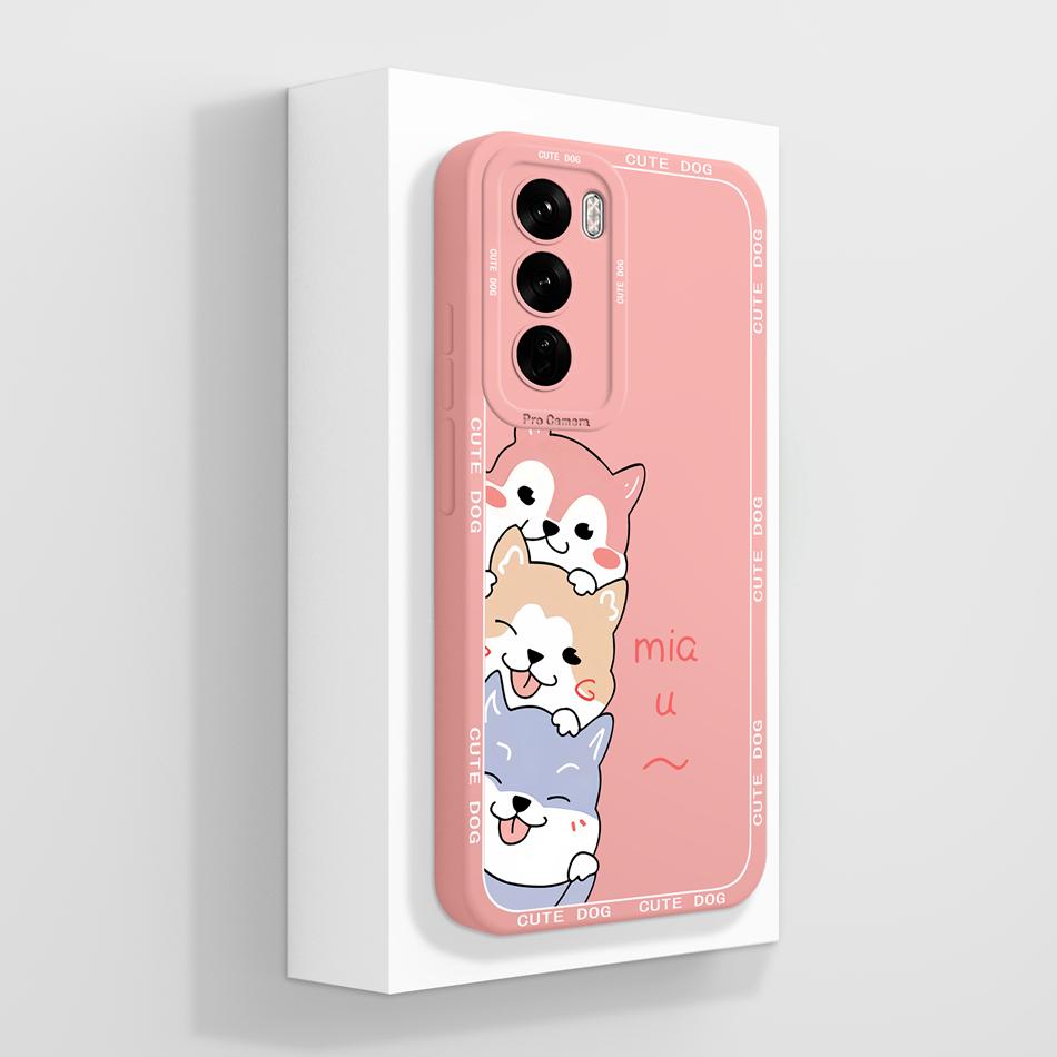 Art Case For Oppo Reno 12 Pro Soft Liquid Silicone Back Cover For Oppo Reno12 12Pro 5G Shockproof Full Protection Phone Cases