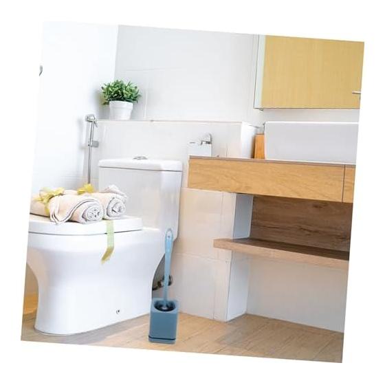Levemolo Toilet Brush, Replaceable, For Toilet Cleaning, Soft Brush Material, Comes with Case, Compact Storage, Perfect Convenient Item for Toilet