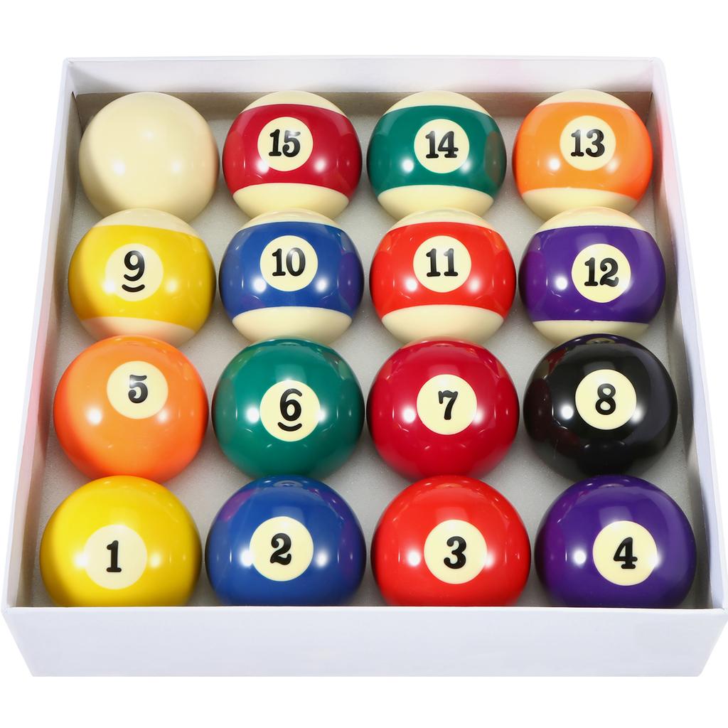 57,2mm Dospělá Kulečníková Koule Sada Poolových Kulí Plná Velikost Americký Standard Kulečníková Koule Sada 16 Kulí Odolná Syntetická Pryskyřice