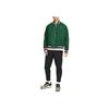Nike Logo Print Striped Single-Breasted Baseball Jacket Men Outerwear Green DQ5011-341