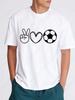 Funny I Love Soccer Unisex T Shirts For Unisex Football Tshirt Party Tshirt For Boys T Shirt For Girl Tops Tees