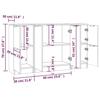 VidaXL Buffet 3 pcs, Meubles de Rangement avec Porte, Armoires de Rangement, Buffets de Salon Salle de Séjour, Moderne, 3115844