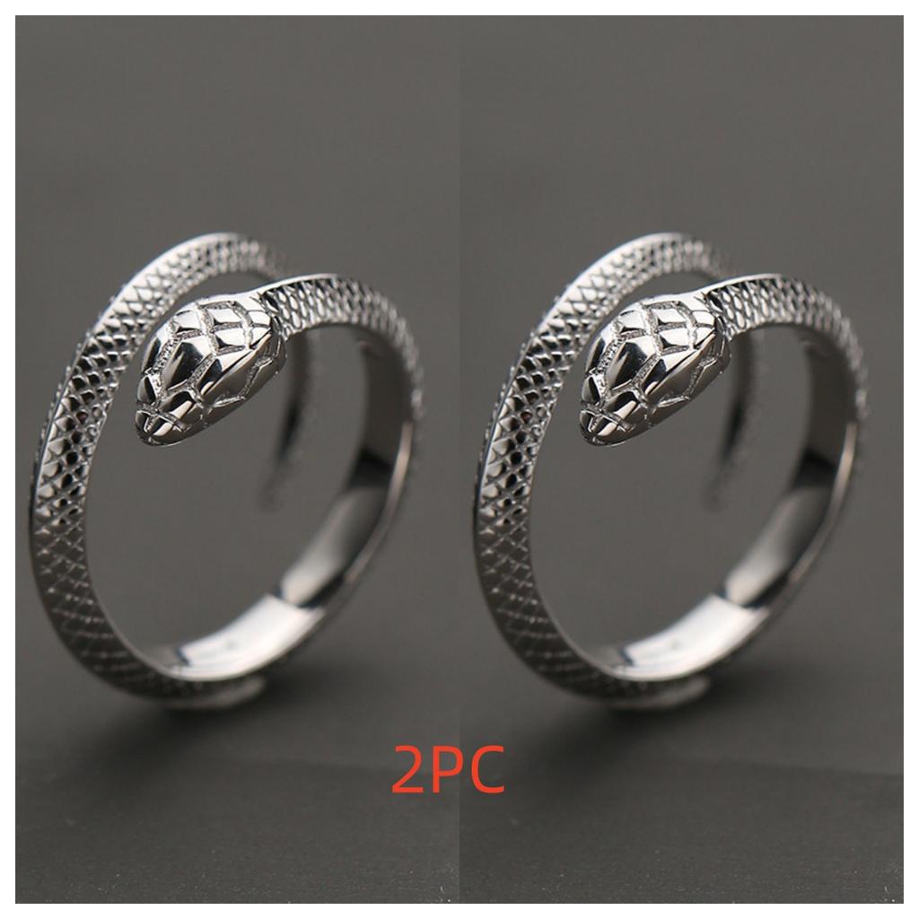 Buyee 925 Sterling Silver Snake Ring Finger for Men Women Unique Fashion Big Animal Fine Jewelry Circle