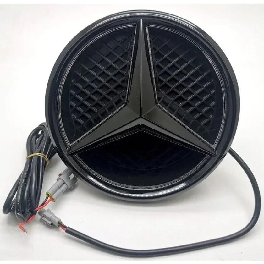 For Mercedes Benz Car Front Grilled Star Emblem LED Illuminated Logo for Mercedes Benz W166 X205 GLS350 400 500 550 AMG/GLS63 Wh