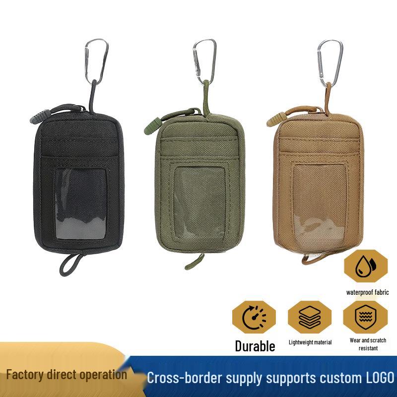 Military Fan EDC Waist Bag: Multi-functional Portable Card & Key Holder, Outdoor Travel Mini Coin Purse