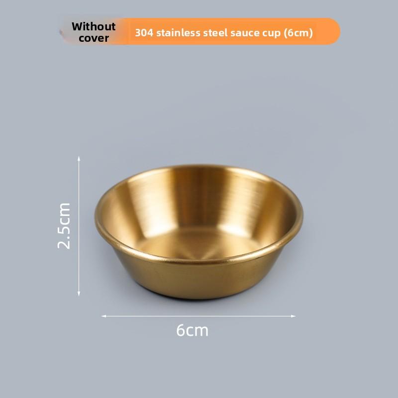 304 Stainless Steel Portable Dipping Sauce Box for Barbecue Mini Seasoning Container