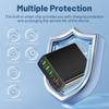3.1A Multi-Port Mobile Charger: 2 Type-C PD + 4 USB Travel Charging Head
