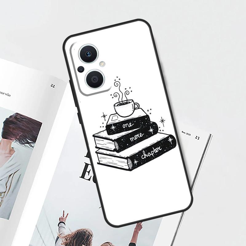 Books And Coffee Case For OPPO Find X9 X5 X6 X8 Pro OPPO Reno 12F 14F 13F 11F 10 12 13 14 Pro 7 8 Lite Cover