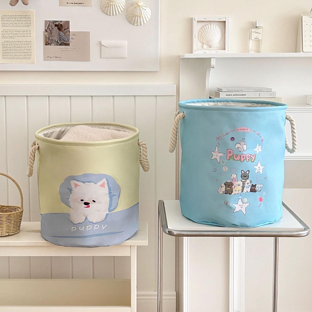 Cartoon Toys Storage Basket Space-Saving Dirty Clothes Basket Cute Laundry Hamper  Dormitory