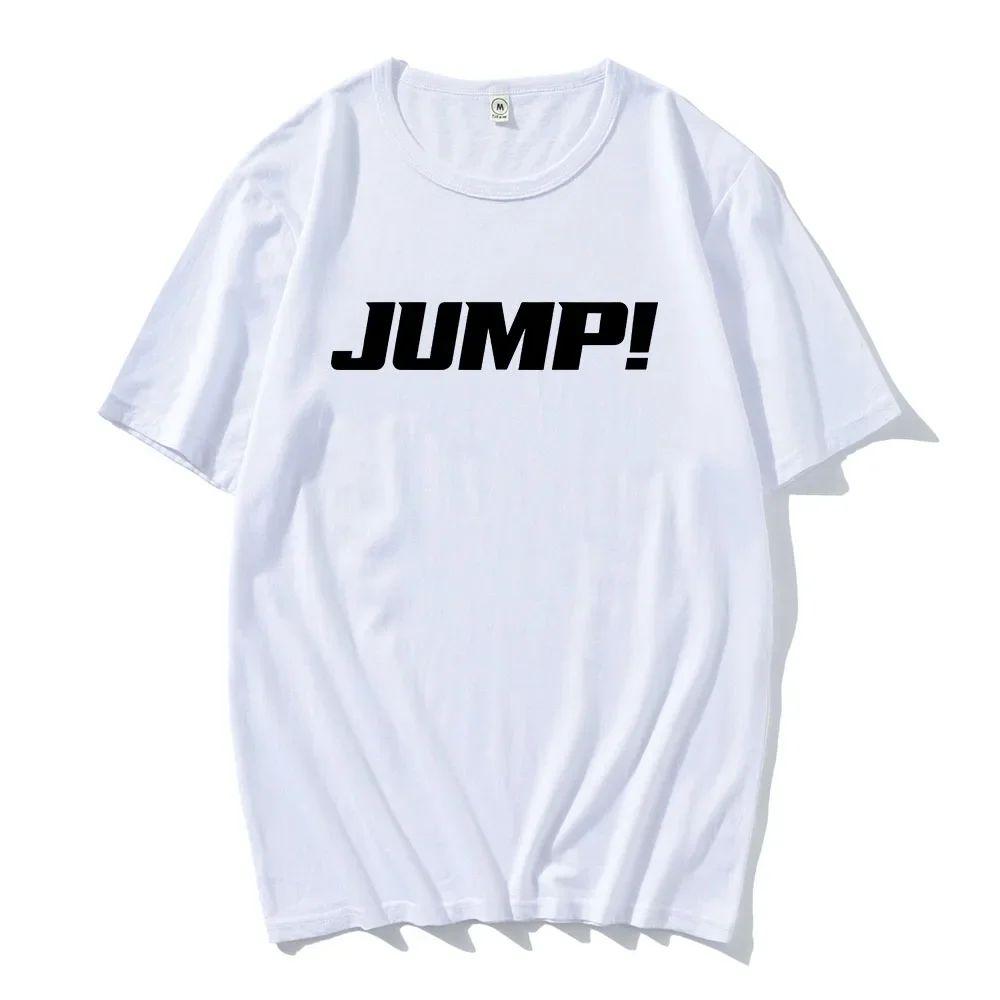 Jump Grafická trička Kpop Korejská dívčí kapela Trička Bavlna Móda Tričko s krátkým rukávem Pánské Dámské Oblečení Trička Unisex